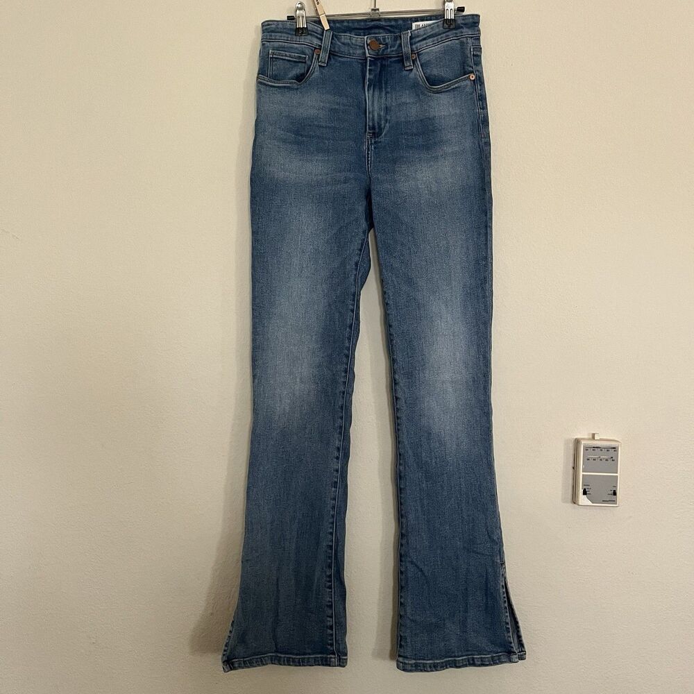 BLANKNYC Blank NYC The Hoyt High Rise Blue Mini Flare Jeans SZ 28 6 Inseam 33"